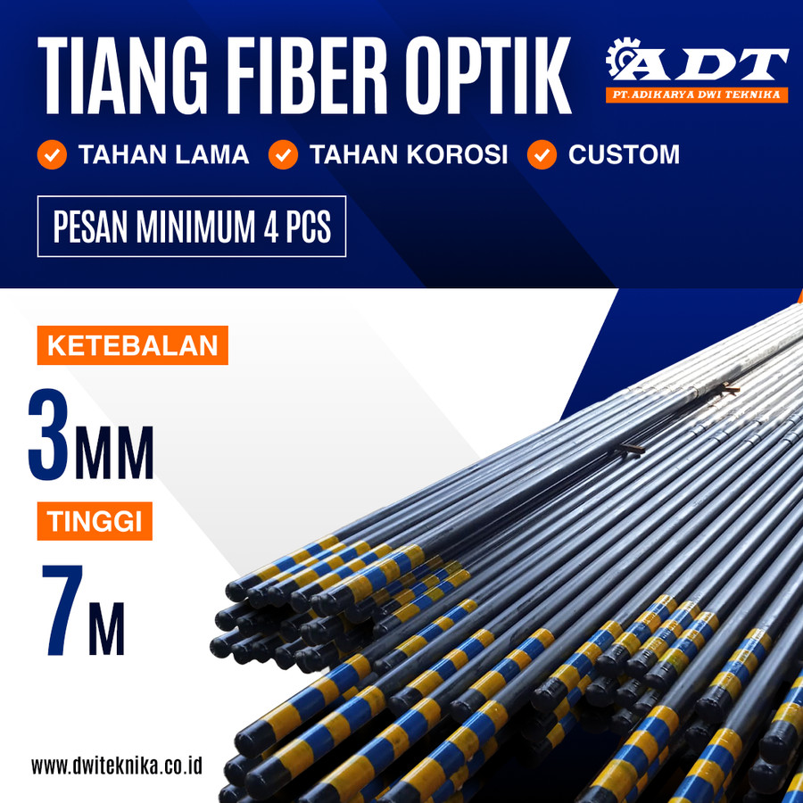 Tiang Fiber Optik, Telkom, dan Telepon Berkualitas [3mm – 7 meter ...